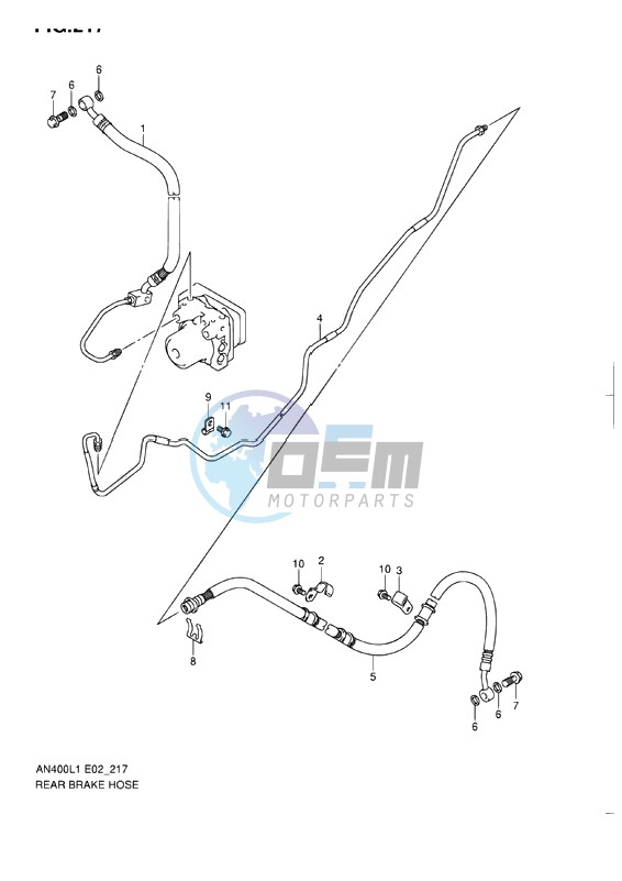 REAR BRAKE HOSE