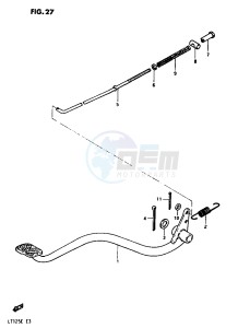 LT125 (E3) drawing REAR BRAKE