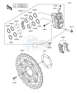 Z1000 ZR1000FEF FR GB XX (EU ME A(FRICA) drawing Front Brake