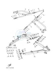 YXZ1000ES YXZ10YPSG YXZ1000R EPS SPECIAL EDITION (2HC1) drawing REAR ARM