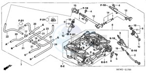 VFR8009 UK - (E / MME TWO) drawing THROTTLE BODY (ASSY.)