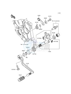 ER-6N ER650EDS XX (EU ME A(FRICA) drawing Gear Change Mechanism