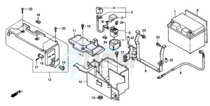 VT750DC SHADOW SPIRIT drawing BATTERY