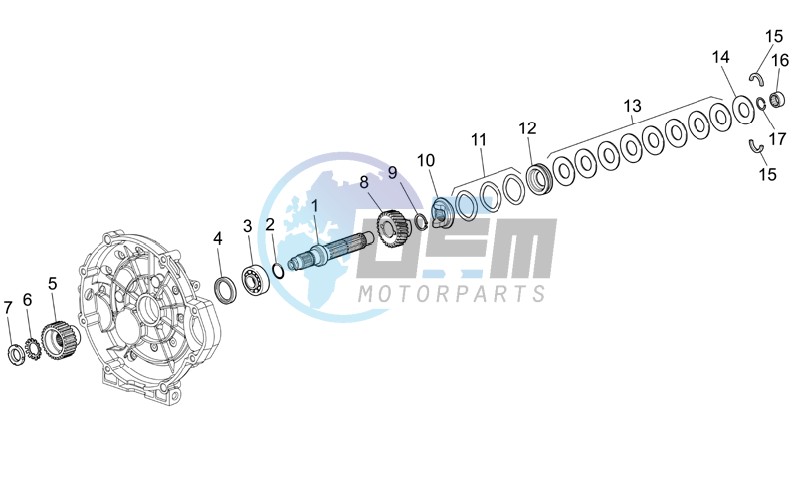 Clutch shaft