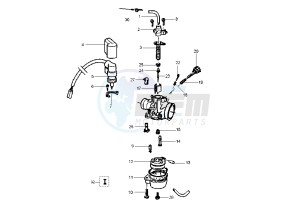 Zip 50 SP drawing Carburetor  Spares