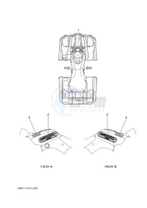 YFM350FWA YFM35FGD GRIZZLY 350 4WD (1NS8 1NS9) drawing GRAPHICS