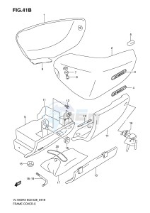 VL1500 (E3-E28) drawing FRAME COVER (MODEL K8)