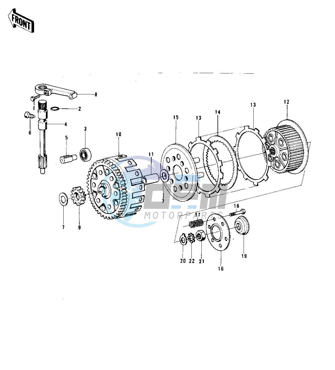 CLUTCH -- 74 KX 450- -