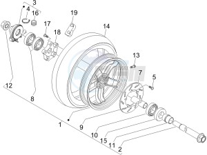 Nexus 250 e3 (UK) UK drawing Front wheel