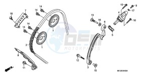 CBR600RA9 UK - (E / ABS) drawing CAM CHAIN/TENSIONER