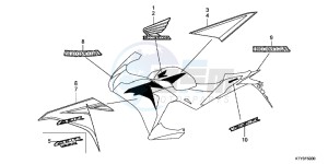 CBR125RD CBR125R E drawing MARK/STRIPE (1)