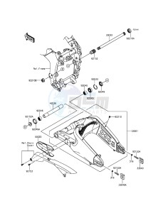 NINJA_ZX-6R_ABS ZX636FFFA FR GB XX (EU ME A(FRICA) drawing Swingarm