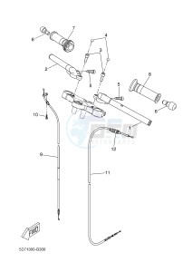 YZF-R125 R125 (5D7F 5D7F 5D7F) drawing STEERING HANDLE & CABLE