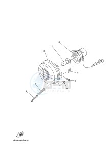 YFM350FWA GRIZZLY 350 4WD (1NSK) drawing HEADLIGHT