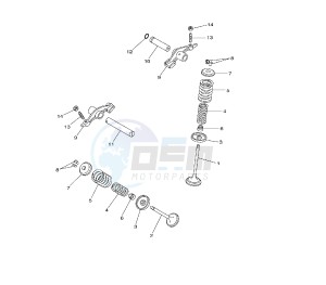 YBR 250 drawing VALVE