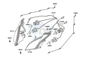 DOWNTOWN 300 I ABS drawing Head Light