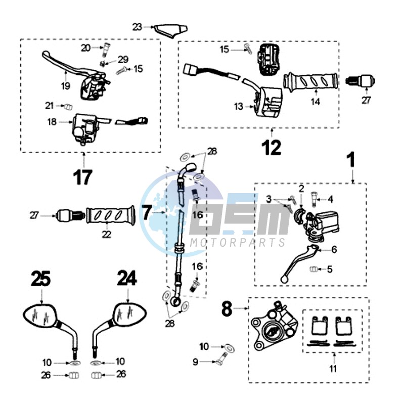 BRAKING SYSTEM DOMINO HANDLE