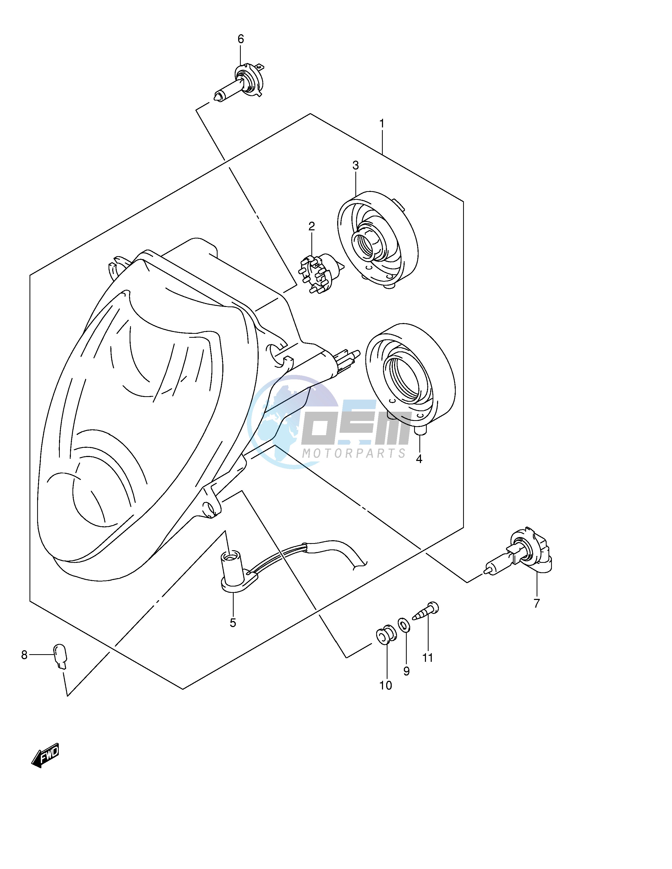 HEADLAMP (E19,P37)