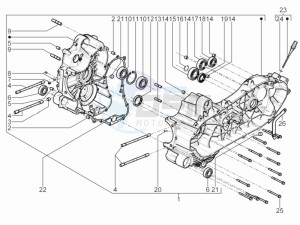 Fuoco 500 4t-4v ie e3 LT 800 drawing Crankcase