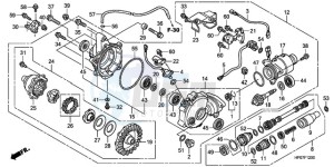 TRX500FMA Australia - (U) drawing FRONT FINAL GEAR