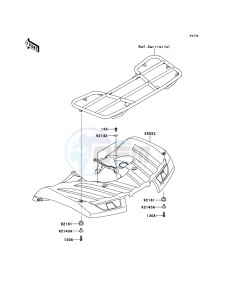 KVF750_4X4_EPS KVF750HCS EU drawing Rear Fender(s)