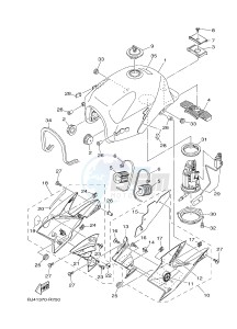 YZ250X (BJ41) drawing FUEL TANK