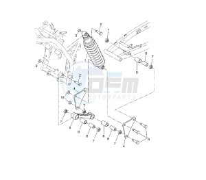 WR X 125 drawing REAR SUSPENSION