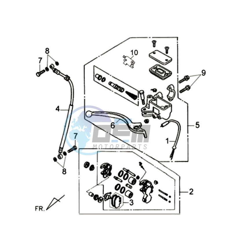 BRAKE LEVER / BRAKE CALIPER / BRAKE LINES