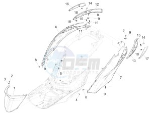 Liberty 125 iGet 4T 3V ie ABS (APAC) drawing Side cover - Spoiler