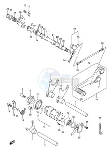 GSX-R750 (E2) drawing GEAR SHIFTING