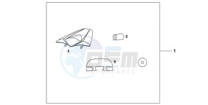 CB1000R9 Europe Direct - (ED) drawing SEAT COWL*NHA84P*