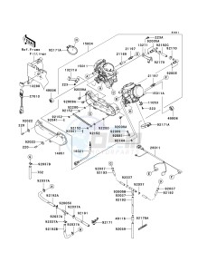 KRF 750 C [TERYX 750 4X4] (C8F) C8F drawing CARBURETOR