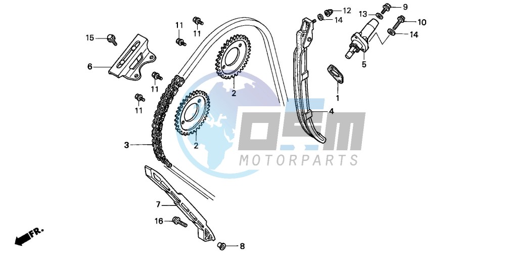 CAM CHAIN/TENSIONER (2)