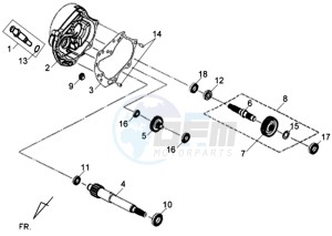 JET 4 R50 drawing CRANKCASE - DRIVE SHAFT