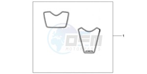 CBR1000RA9 France - (F / ABS CMF HRC MKH) drawing RACING STICKERSSET