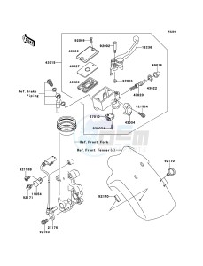 ER-6n ABS ER650B8F GB XX (EU ME A(FRICA) drawing Front Master Cylinder