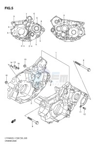 LT-R450 (E28-E33) drawing CRANKCASE