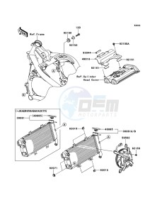 ER-6n ABS ER650B7F GB XX (EU ME A(FRICA) drawing Radiator