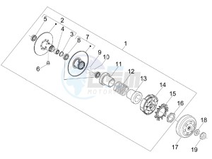 Nexus 300 ie e3 drawing Driven pulley