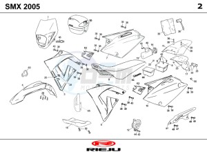 SMX-50-BLUE drawing COWLING