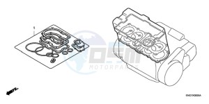 CB600FA France - (F / CMF 25K) drawing GASKET KIT A