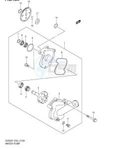 SV650 (E2) drawing WATER PUMP (MODEL K1 K2)