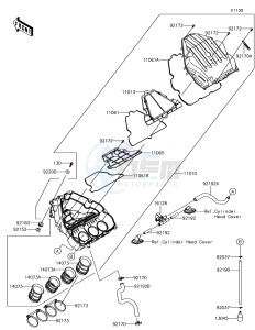 VERSYS 1000 KLZ1000BHF XX (EU ME A(FRICA) drawing Air Cleaner