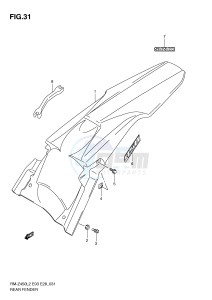 RM-Z450 (E3) drawing REAR FENDER