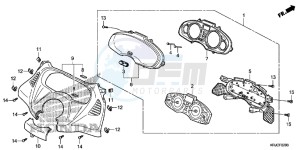 FES125AC drawing SPEEDOMETER