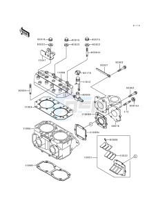 JS 550 C [550 SX] (C1-C5) [550 SX] drawing CYLINDER HEAD_CYLINDER