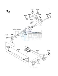 Z1000 ZR1000B9F FR GB XX (EU ME A(FRICA) drawing Gear Change Mechanism