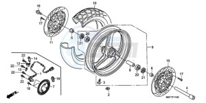 XL1000V9 E / MKH drawing FRONT WHEEL