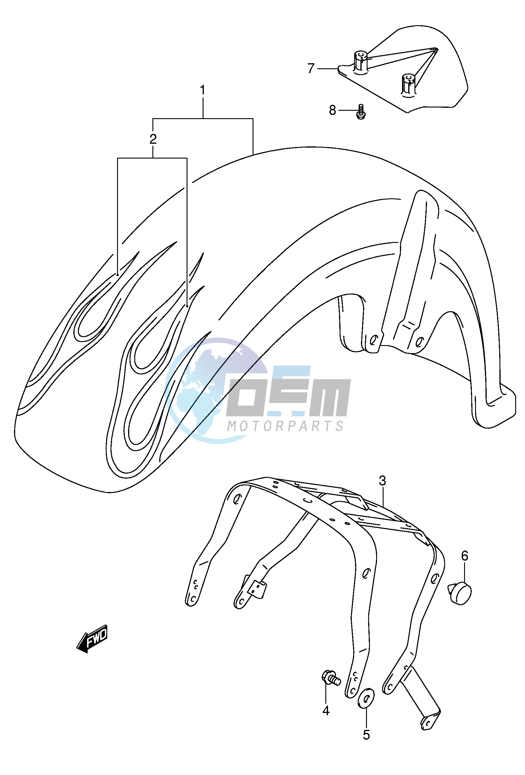 FRONT FENDER (VL800ZK4 ZK5)