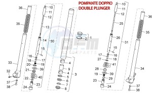 RX-SX 125 2008-2010 drawing Front fork II